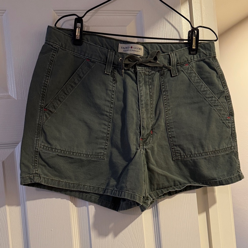 Faded Glory Women's Olive Cargo Shorts